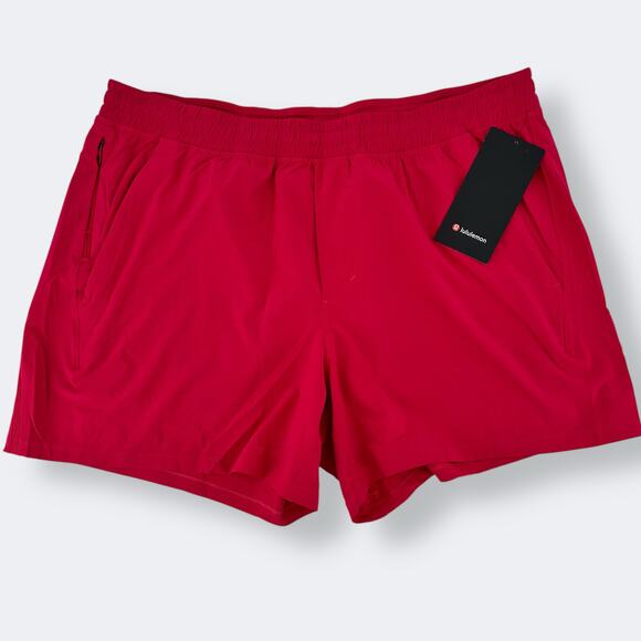 Lululemon Pace Breaker Linerless Shorts Mens Size XXL 5" Inseam Passionate Pink - Picture 1 of 7